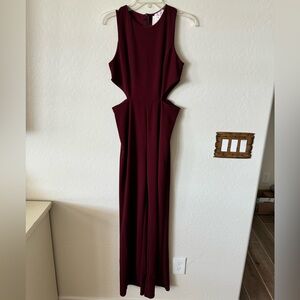 Maroon jumpsuit